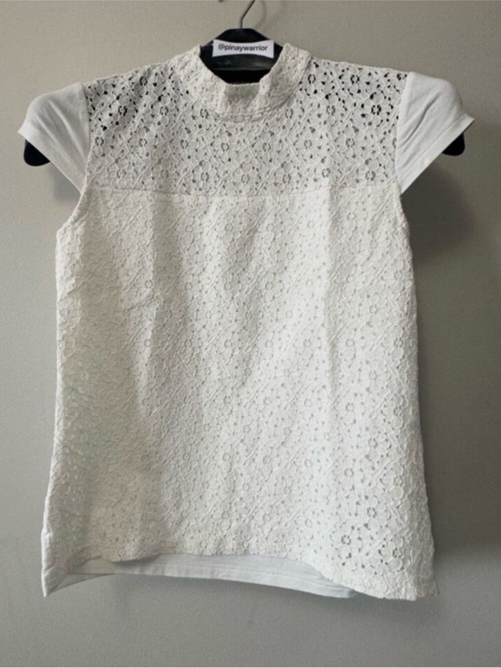 Tommy Hilfiger White lace blouse Small